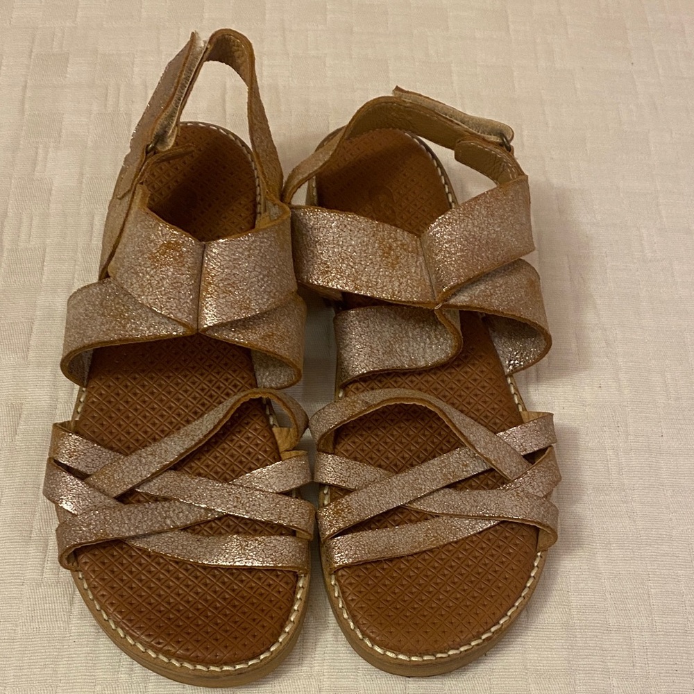 CASTA Metallic Strappy Sandals